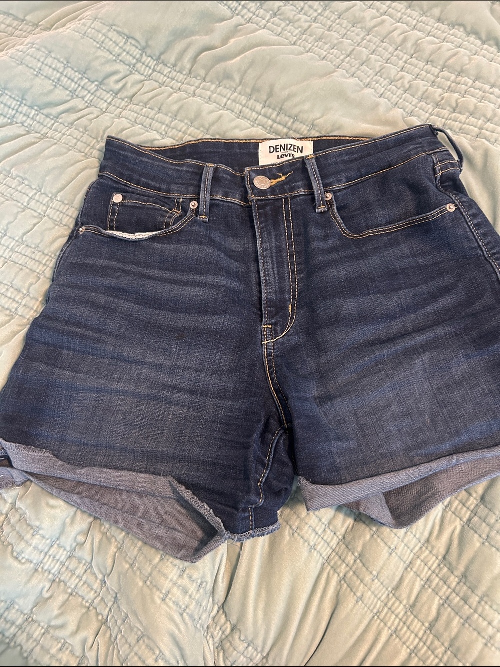 Denizen by Levi's Dark Wash High-Rise Denim Shorts